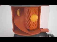 शॉपिंग मॉल के लिए कार्ड रीडर और टच स्क्रीन के साथ ताज़ा बनी संतरे का जूस वेंडिंग मशीन