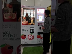 कार्ड रीडर सिक्का नकद स्वीकर्ता के साथ स्ट्रीट्स स्नैक्स ऑरेंज फ्रूट जूस वेंडिंग मशीन