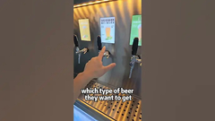 ताज़ा बियर वेंडिंग मशीन! इस मशीन से क्लब और इवेंट एक कर्मचारी कम रख सकते हैं!
