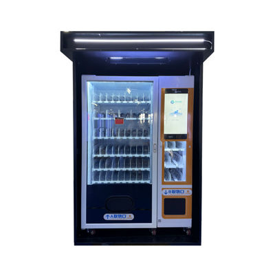गुणवत्ता  Convenient Snacks Drinks Combo Raincoats Folding Umbrella Vending Machine For Outside Location कारखाना