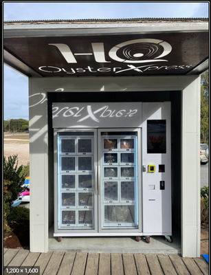 शीतलन प्रणाली और लॉकर के साथ ऑयस्टर वेंडिंग मशीन 24 वी इलेक्ट्रिक हीटिंग डिमॉगिंग