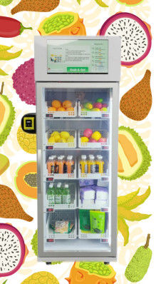 ताजा फल-सब्जी फार्म उत्पादन वेंडिंग मशीन शीतलन प्रणाली टच स्क्रीन के साथ