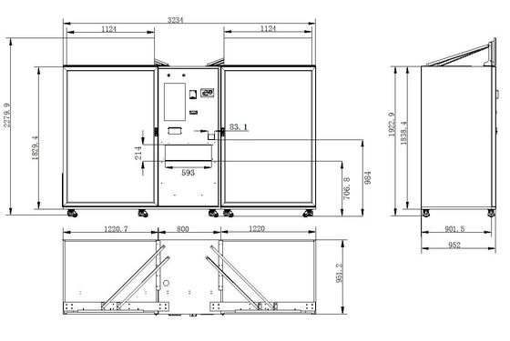 उम्र सत्यापन और ई-वॉलेट भुगतान के साथ सुविधाजनक वेंडिंग मशीन