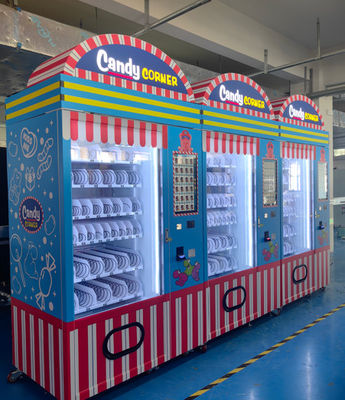 स्मार्ट बैकएंड सिस्टम और 21.5 इंच की टच स्क्रीन के साथ सुविधाजनक 300 किलोग्राम की स्नैक फूड वेंडिंग मशीन