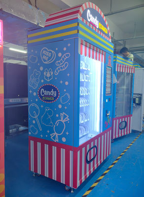 आयु सत्यापन प्रणाली हवाई अड्डों और रेलवे स्टेशनों के लिए स्नैक फूड वेंडिंग मशीन W1260mm*D830mm*H1940mm