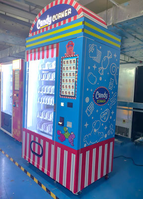 अनुकूलन योग्य डिज़ाइन W1260mm*D830mm*H1940mm स्मार्ट वेंडिंग मशीन आपके 's स्टाइल और विशिष्टताओं के लिए