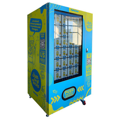 55-इंच बड़ी टच स्क्रीन स्किनकेयर उत्पाद सेफोरा वेंडिंग मशीन कार्ड रीडर के साथ विज्ञापन प्रचार के लिए