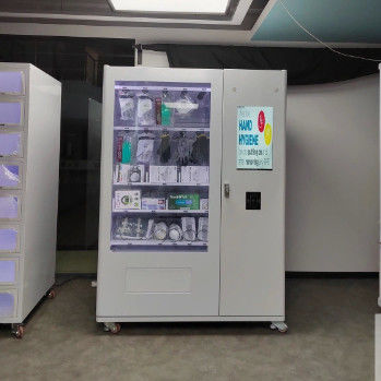 ग्रेइंगर पीपीई वेंडिंग मशीन 21.5 इंच टच स्क्रीन और ग्राहक आवश्यकताओं को पूरा करने के लिए दैनिक खरीद सीमा