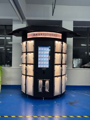 32 इंच टच स्क्रीन आउटडोर वेंडिंग मशीन फूलों की दुकानों के लिए समाधान