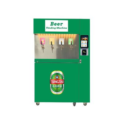 4 बियर विकल्पों के साथ 10 इंच टच स्क्रीन सेल्फ सर्विस वेंडिंग मशीन कस्टम ब्रांडिंग समर्थन