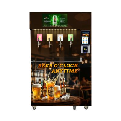 ऊर्जा-बचत ड्राफ्ट बीयर वेंडिंग मशीन W97*D66*H205 सेमी कूलिंग सिस्टम 5-8C के साथ