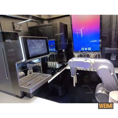 कॉफी और बबल टी के लिए रोबोट बारिस्ता वेंडिंग मशीन जिसमें 6 फ्लेवर हैं