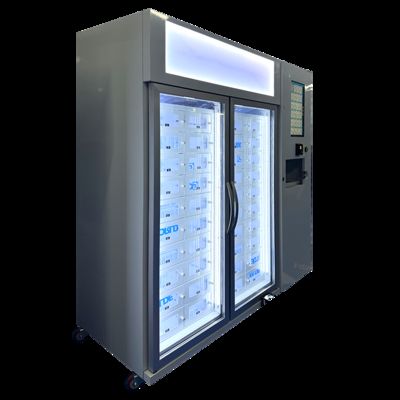 -22 डिग्री सेल्सियस पर रेफ्रिजरेशन के साथ 40-लॉकर फ्रिज्ड फूड वेंडिंग मशीन