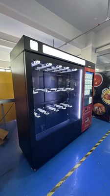 लटकती स्लॉट बहु भुगतान प्रणाली और अनुकूलन योग्य स्टिकर के साथ स्वचालित कपड़े वेंडिंग मशीन