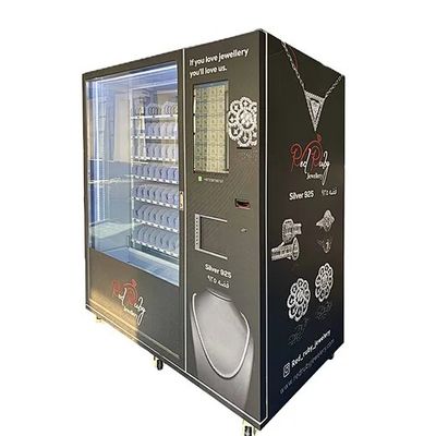 ऊपर-नीचे ट्रैकिंग लिफ्ट और डबल-ग्लास उच्च सुरक्षा दरवाजे के साथ स्मार्ट ज्वैलरी वेंडिंग मशीन
