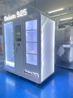 कई भुगतान विकल्पों के साथ स्मार्ट ज्वैलरी वेंडिंग मशीन डबल ग्लास्ड सुरक्षित दरवाजा और स्वचालित लिफ्ट सिस्टम