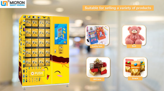 सौभाग्यशाली बॉक्स और उपहार स्वचालित वेंडिंग मशीन के साथ विज्ञापन प्रबंधन